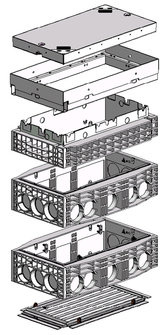 Modułowa konstrukcja studni z poliwęglanu