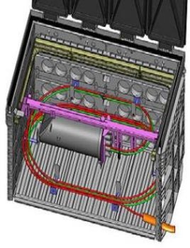 Studnia telekomunikacyjna z mufą na teleskopie